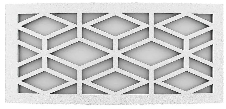 Applique Slim per Esterni con Griglia decorativa IP65 - E27 Bianca