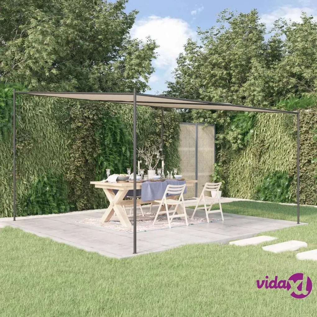 Gazebo da giardino Forest Superior loft grigio, 4x4 m in look quercia 