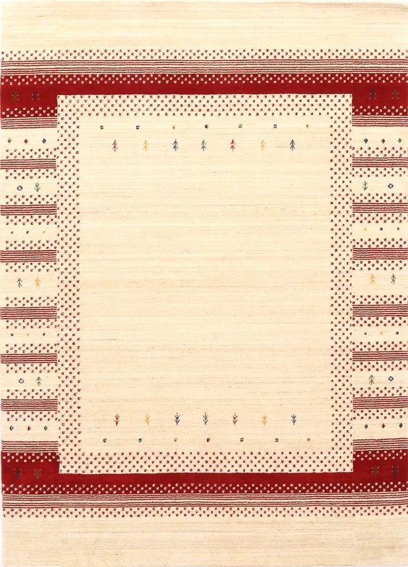 Loribaft Tappeto orientale 240x170 Beige (Indian) Realizzato A Mano
