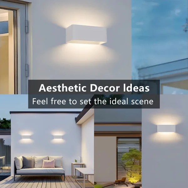 BRILAGI - Applique LED da esterno DONNANI LED/7W/230V 20 cm bianco IP44