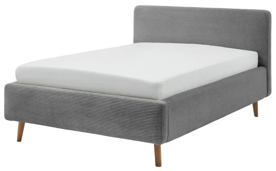 Letto singolo imbottito grigio rete non inclusa 120x200 cm Mattis – Meise Möbel