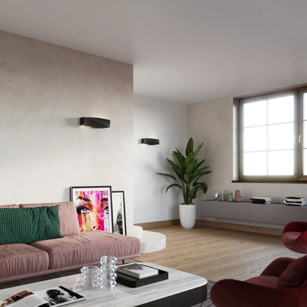 Applique da Parete SIGMA E27 in Ceramica e Vetro da interno