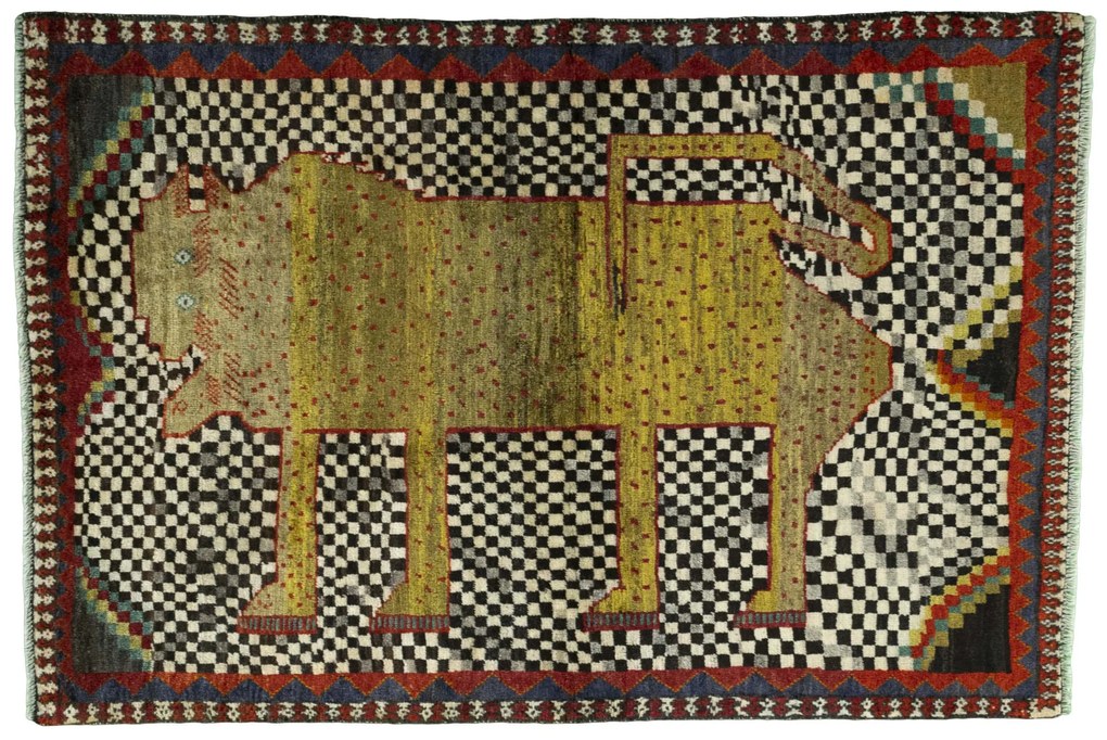Gabbeh Tappeto persiano 110x160 (Iran) Annodato A Mano