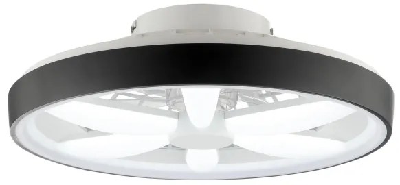 Brilliant - Ventilatore a soffitto LED RGBW GAIANO LED/48W/230V nero +DO