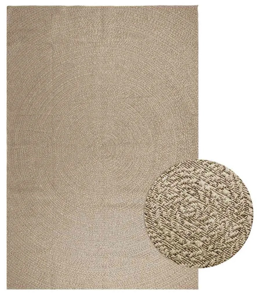 Tappeto Zızur Beige 240x340 Cm Aspetto Iuta Interni Ed Esterni /