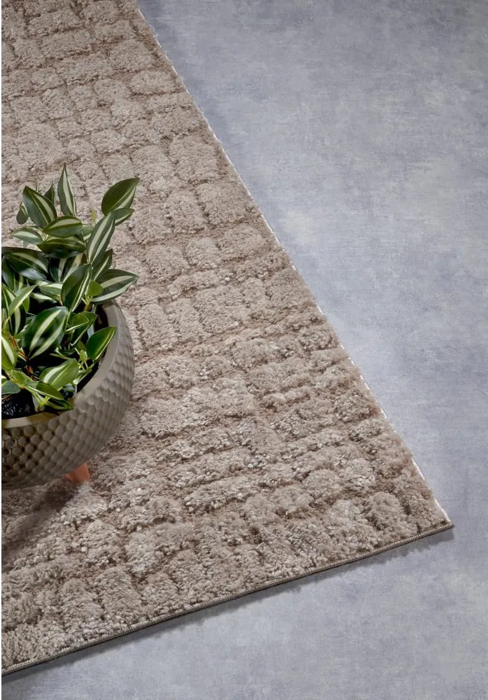 Passatoia beige 80x240 cm Artistique Beige - Elle Decoration