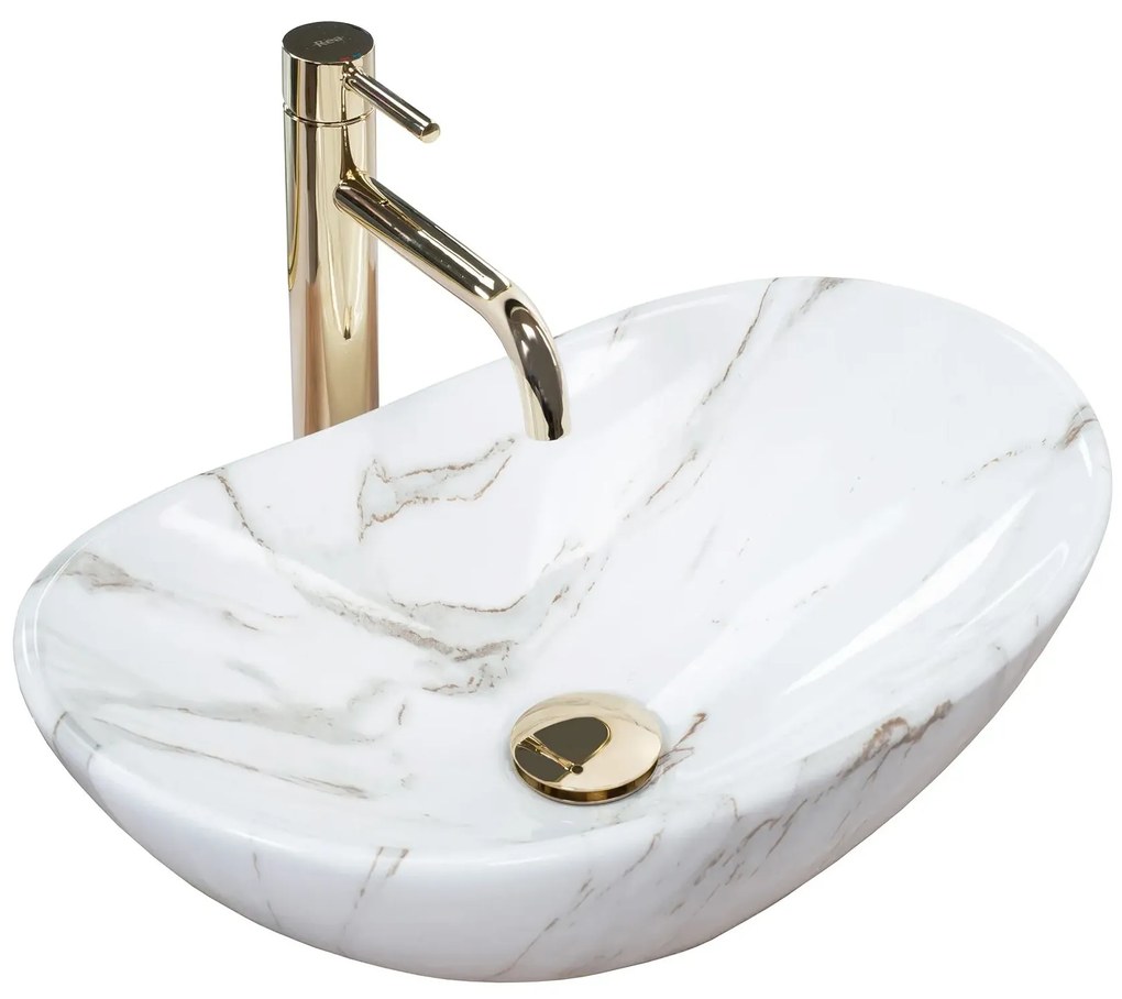 Lavabo da appoggio REA Royal Mini Aiax Shiny