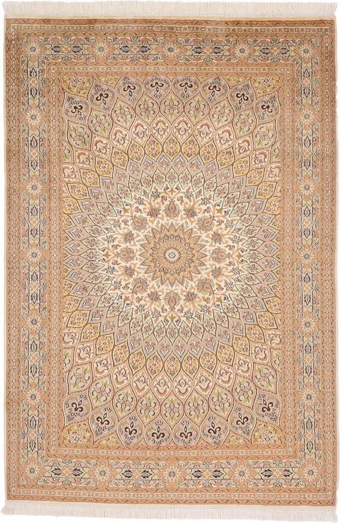Cashmere Silk Tappeto 190x130 (Indian) Annodato A Mano