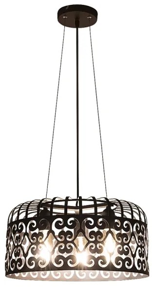 Rabalux 2158 - Lampadario ALESSANDRA 3xE27/60W/230V nero