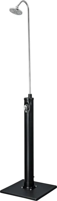 BESTWAY Doccia solare da giardino 8 lt, colore nero, base inclusa