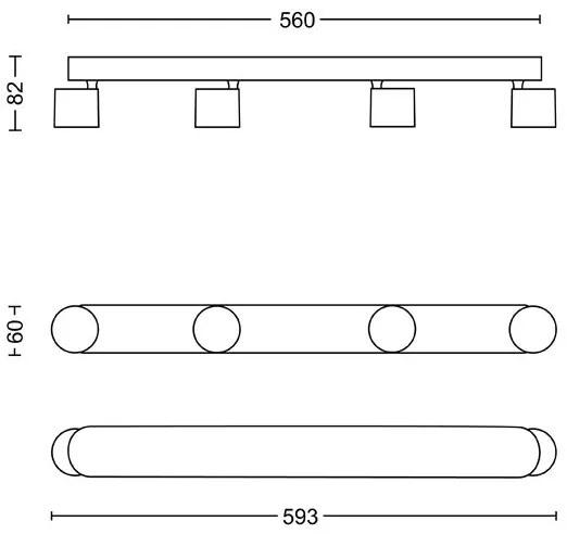 Philips - Faretto LED dimmerabile STAR 4xLED/4,5W/230V