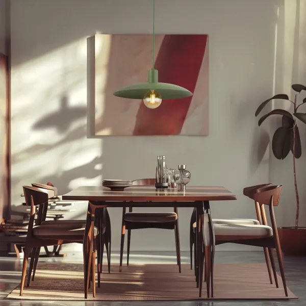 Lampadario a sospensione con filo ASTRA 1xE27/15W/230V diametro 41 cm verde