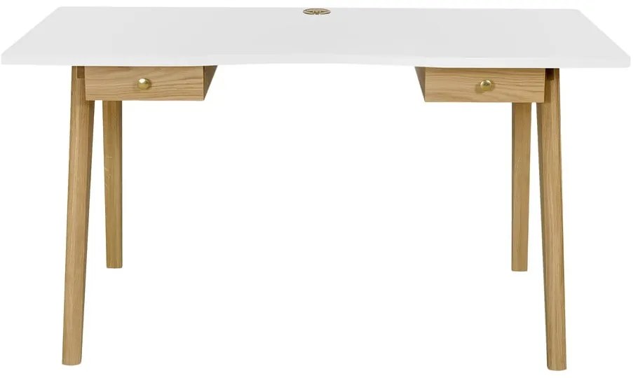 Scrivania con effetto rovere 70x140 cm Nice – Woodman