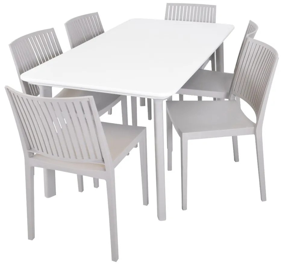 Sedia da giardino in plastica beige Bars - Rojaplast