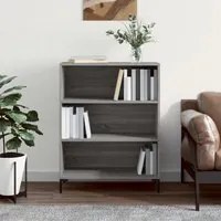 Libreria Grigio Sonoma 69,5x32,5x90 cm in Legno Multistratocod mxl 104673