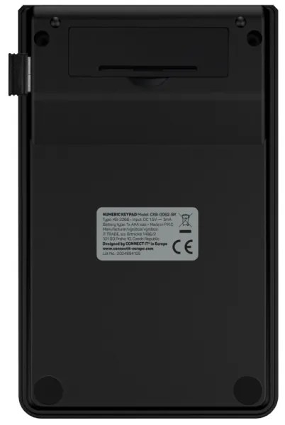 CONNECT IT CKB-0062-BK - Tastierino numerico senza fili 1xAAA nero