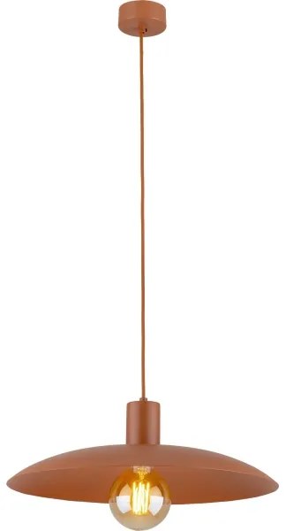 Lampadario a sospensione con filo ASTRA 1xE27/15W/230V diametro 41 cm color mattone