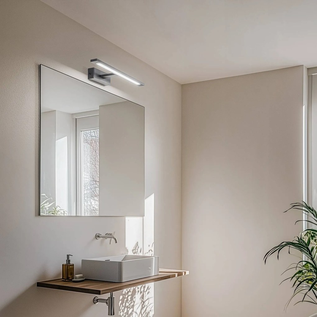 Applique da parete Gallery TK Lighting, Nero, Bagno, Metallo, Moderno, Applique