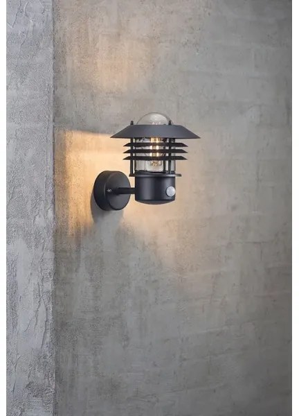 Nordlux-Lampada da parete per esterni con sensore VEJERS 1xE27/60W/230V IP54 argento