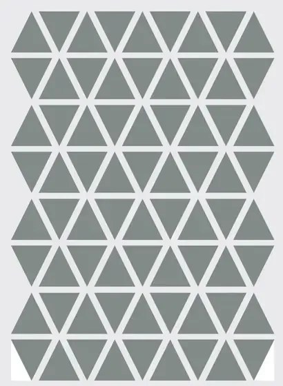 Ferm Living Adesivo murale Mini Triangle - Grau