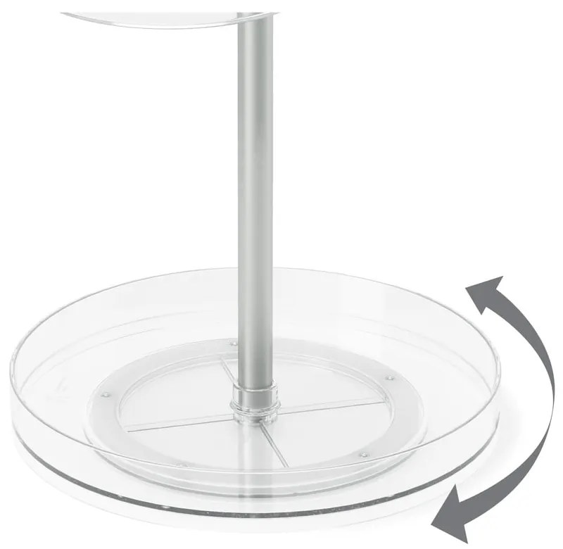 Organizer da bagno in plastica girevole per cosmetici Pirouette - Umbra