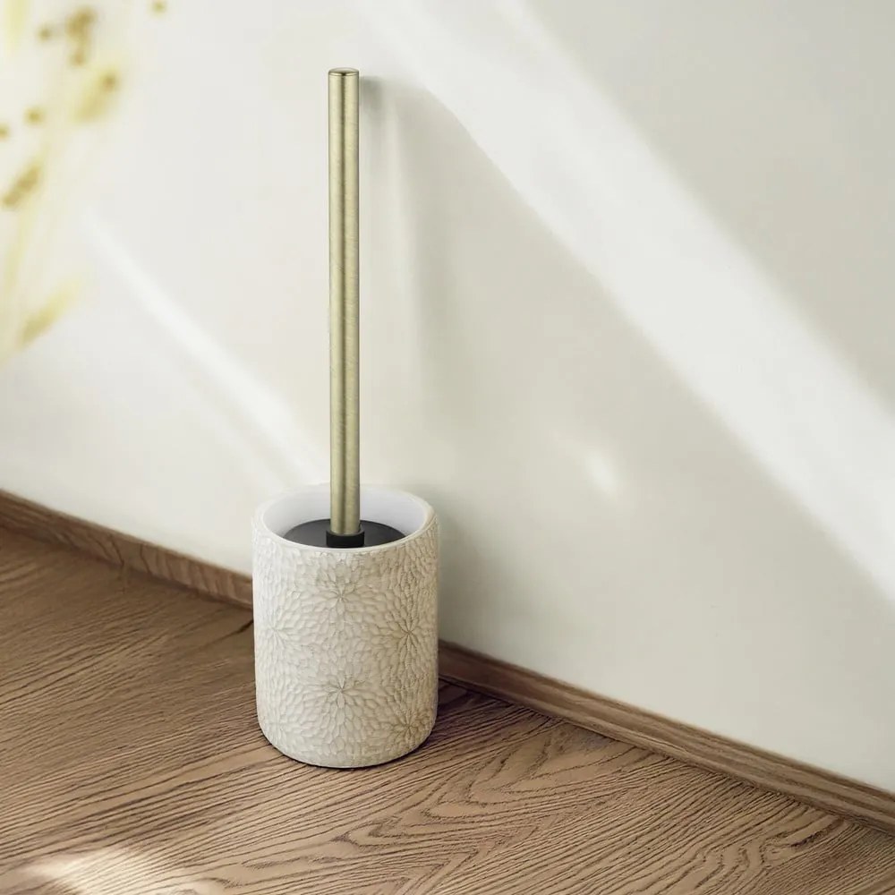 Scopino WC bianco opaco in poliresina Montalfano – Wenko