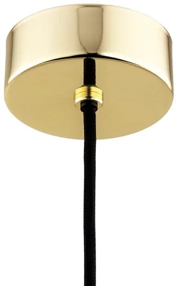 Argon 8004 - Lampadario a sospensione con filo PASADENA 1xE27/15W/230V oro/bianco