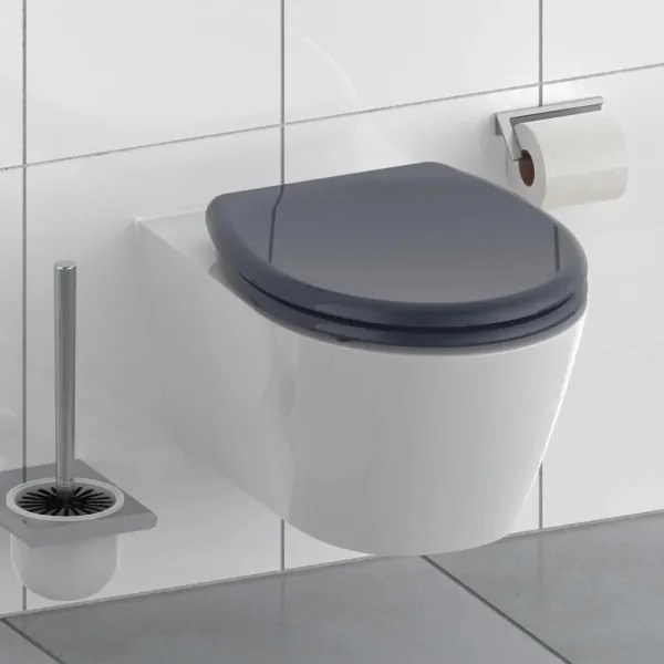 Schütte 82304-A - Sedile WC ANTRACITE SoftClose in Duroplast