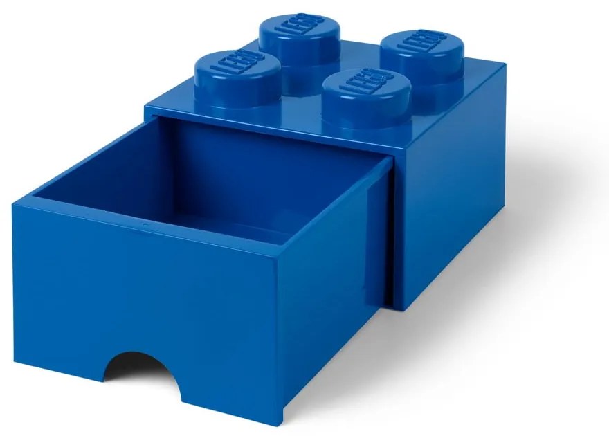 Scatola portaoggetti blu con cassetto - LEGO®