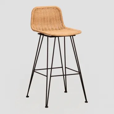 Confezione Da 2 Sgabelli In Vimini Sunset Vali ↑75 Cm - Sklum