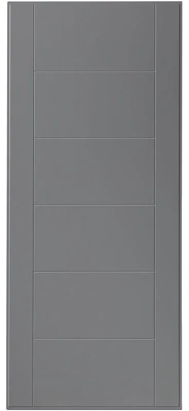 Pannello per porta blindata rivestito melamina pvc grigio L 80.7 x H 210 cm, Sp 7 mm
