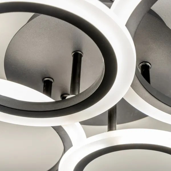 Brilagi - Lampadario a plafone LED dimmerabile ORBITS LED/50W/230V 3000-6500K antracite + +TC