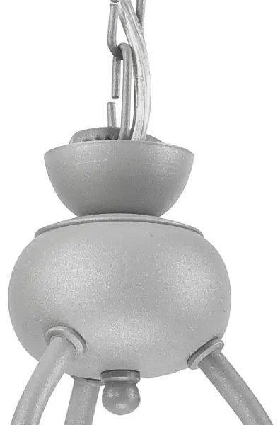 Lampadario a sospensione con catena RETRO II 3xE27/60W/230V argento