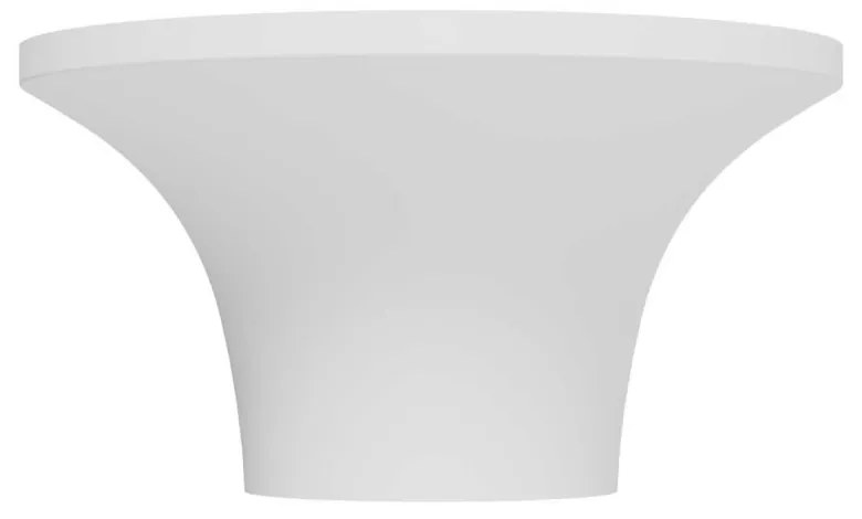 Plafoniera LED GU10 e GU5.3 in Gesso Pitturabile Rotonda Ø167x90mm Base GU10