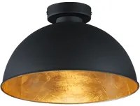 Plafoniera Soffitto Interno 6W Moderna Cupola Nero Oro Jimmy GD Trio