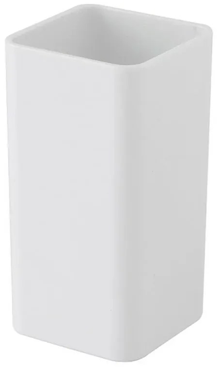 Portaspazzolino in Plastica Bianco Per bagno Moderno Star