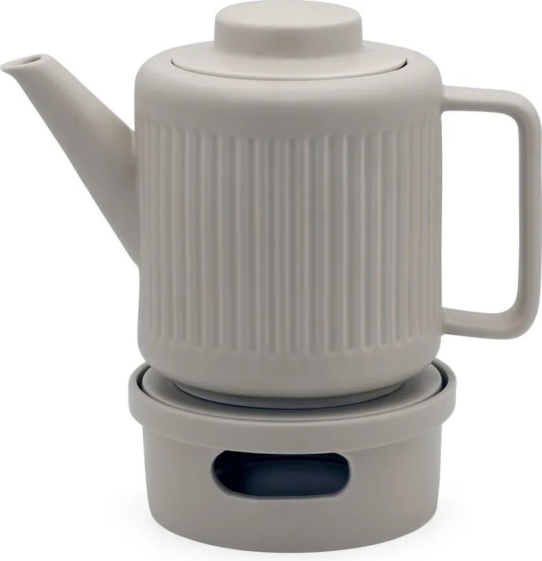 Teiera grigia in porcellana con filtro 1,2 l Skagen – Bredemeijer