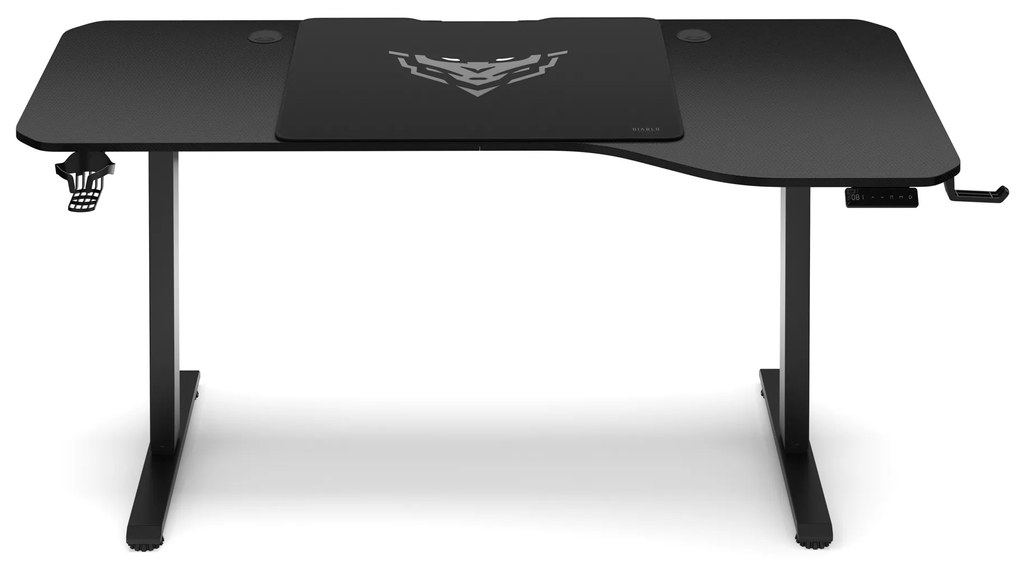 Scrivania Regolabile in Altezza Diablo X-Tensio 1600 Nero