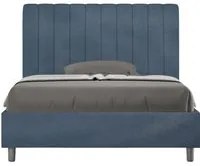 Letto 1 Piazza e Mezzo 120x210 cm con Rete Agueda Blu