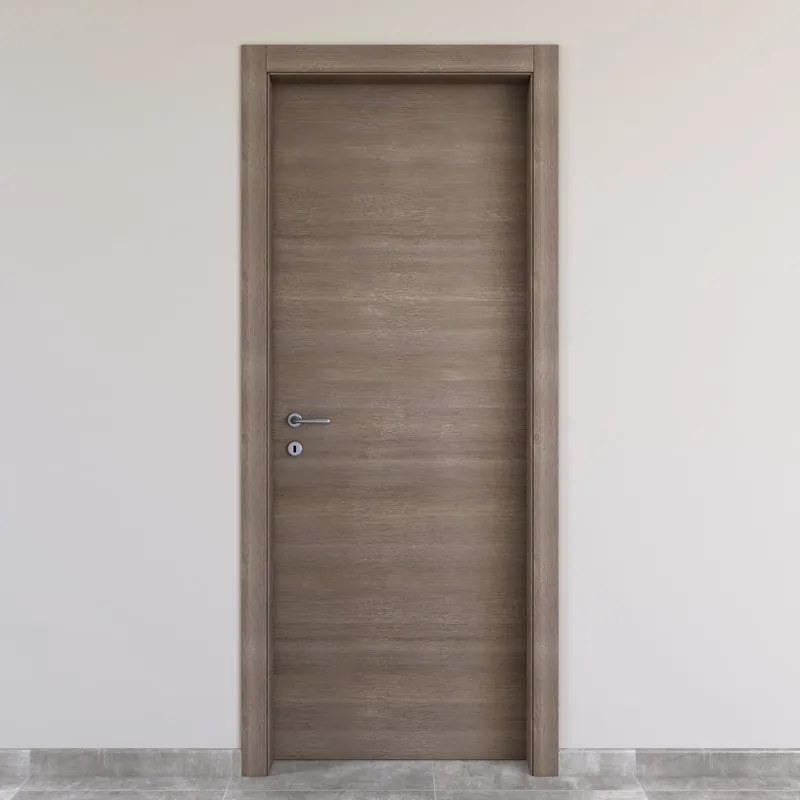 Porta interna a battente Stylish in legno colore grigio, L 70 x H 210 cm, apertura reversibile