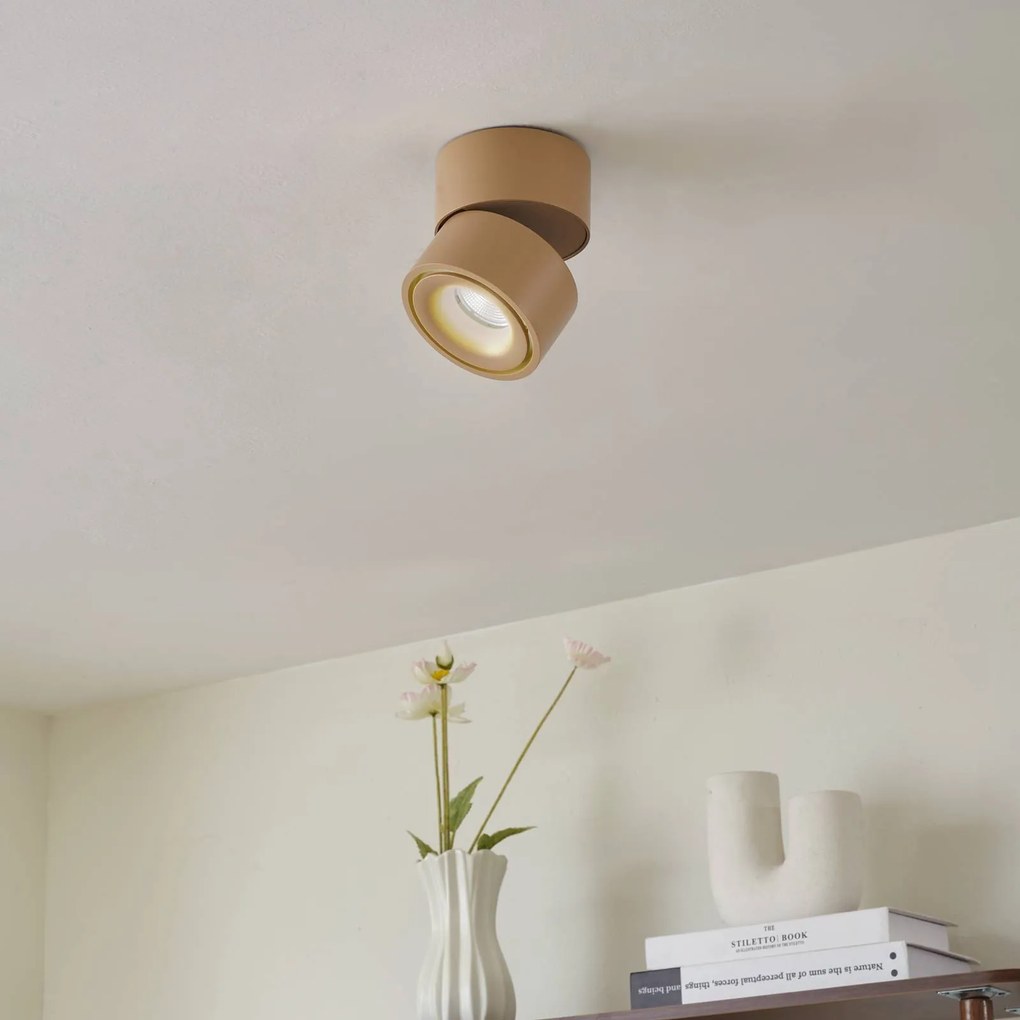 Arcchio Faretto da soffitto LED Rotari, marrone, a 1 anta, 8,9 W