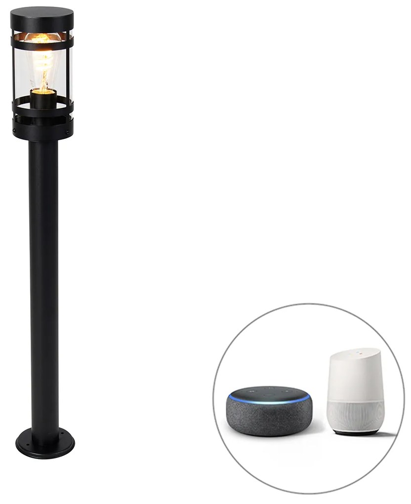 Lampada da esterno smart nera 80 cm IP44 incl. Wifi ST64 - Gleam