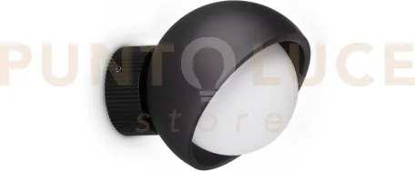 Bloom applique a parete 1 luce attacco g9 lampadina inclusa nero