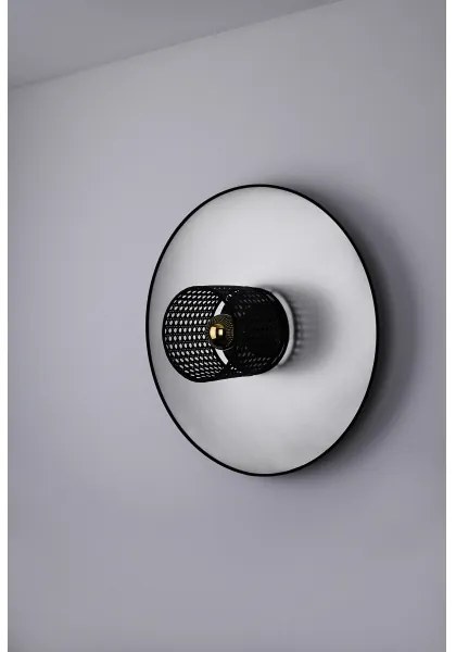 Duolla - Applique TOKYO RATTAN 1xE27/15W/230V diametro 50 cm argento/nero