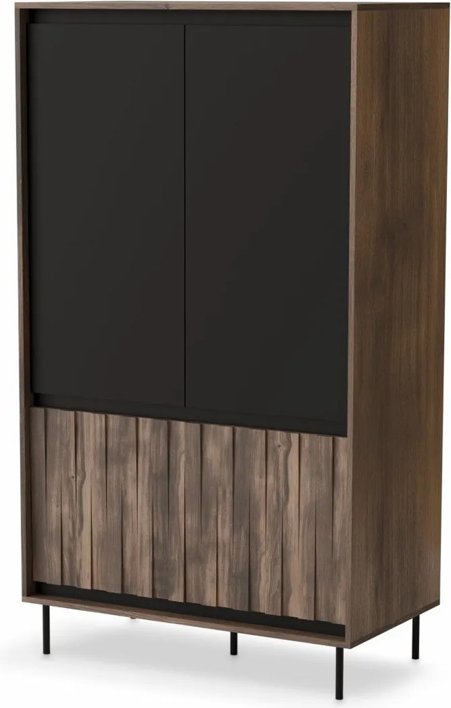 Armadio Swing S-1 in noce/nero