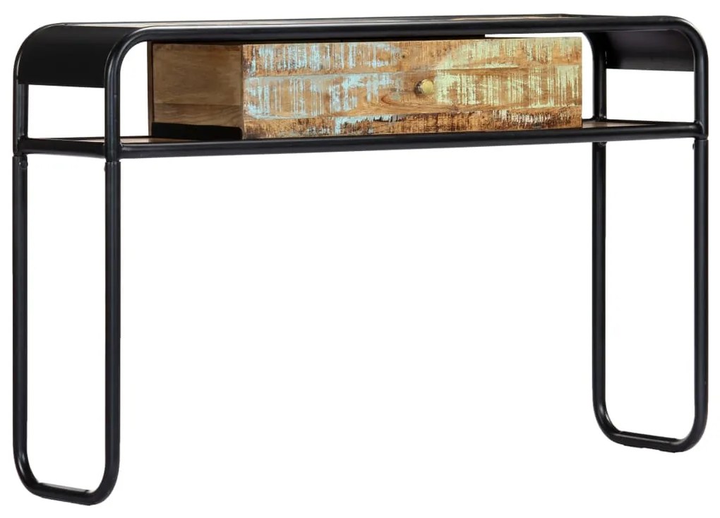 Tavolo consolle 118x30x75 cm in legno massello di recupero