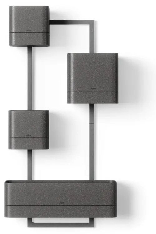 Vasi di plastica sospesi per erbe aromatiche in set di 4 pezzi Cubiko - Umbra