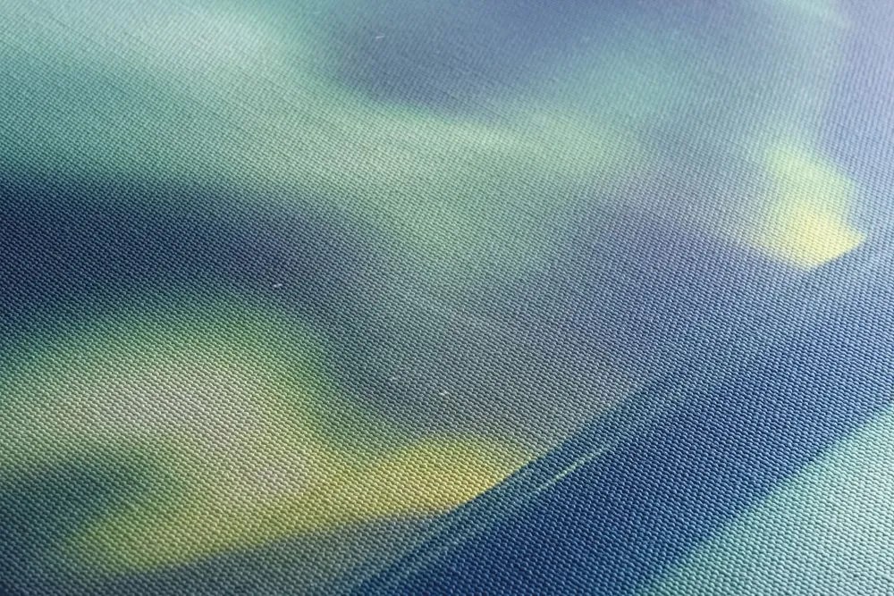Stampa su tela – Aurora boreale sull'oceano