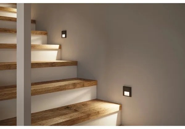 Paulmann 80001 - LED/1W Illuminazione scale TSARO 230V Follow/nero