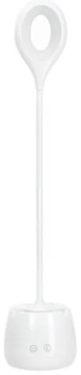 Lampada da tavolo flessibile ricaricabile a LED dimmerabile LUSIA LED/5W/5V 3000/4000K 1200 mAh bianco